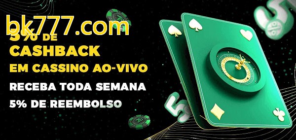 Promoções do cassino ao Vivo bk777.com